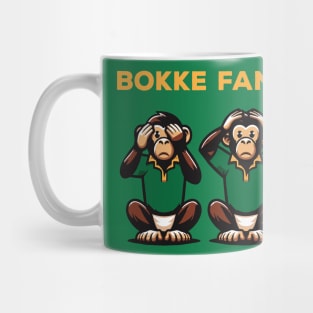 Bokke Fans 2023 Funny | South African Monkeys | Bokbefok Rugby | Afrikaans Origin | Go Bokke Mug